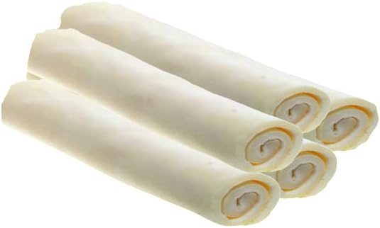 Cowdog Chews Retriever Roll 9-10 inch All Natural Rawhide Dog Treat (5 Pack)