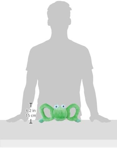 Jolly Pets Jolly Tug-a-Mal Frog Tug/Squeak Toy, Large