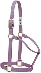 Weaver Equine Nylon Horse Halter, Triple-Ply Cheek Design, Original Non Adjustable Halters for Horses, Equine Tack,Average Size, Black