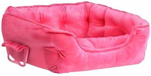 pawstrip Cute Princess Dog Bed Pink Puppy Bed for Small Dogs Breathable Cat Couch Bowknot Pet Cushion Comfortable Kitten Nest Girl Doggy Sofa, Waterproof Bottom (Fuchsia)
