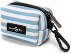 Lucy & Co. Set Sail Poop Bag Holder - Cute Designer Pet Waste Bag Dispenser, One Size, Blue & White Stripes