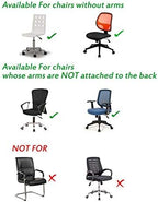 Chris.W Computer Office Chair Cover Stretchable Removable Office Swivel Chair Cover Universal Lift Chair Slipcovers (Black)