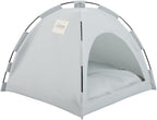 Cat Tent – Lightweight & Breathable Waterproof Shelter Designed for Indoor/Outdoor Adventures, Giving Your pet Safe Outdoor Exploration Joy. (Slate Gray, 13.8×13.8 in)