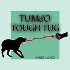 Tumbo Tough Tug Rope Dog Toy - (Pink 5 ft Long Strong and Durable Rope Pull Toy with Handle) TUG of WAR Dog Toy