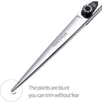 Fenice Peak 7.5'' Professional Dog Grooming Scissors Set with Black Non-Slip Handle 440C Stainless Steel Straight Thinning Curved Chunker Shears 4pcs Set for Pet Grooming Services