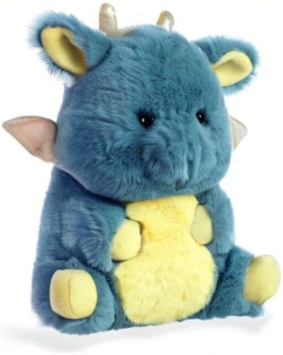 Aurora World Rolly Pet - 7"" Egan Dragon, Blue