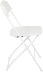 Flash Furniture Hercules Series Plastic Folding Chair - White - 650LB Weight Capacity Comfortable Event Chair - Lightweight Folding Chair