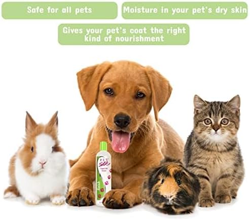 Pet Silk Liquid Silk Serum 4oz, Leave-in Finishing Spray Conditioner & Detangler, Inused with Silk, Vitmain E & Panthenol Designed for a Shiny, Healthy & Moisturized Skin & Coat