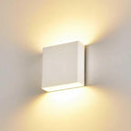 Indoor Outdoor Up and Down Wall Sconce, 5%-100% Dimmable 18W, 5 Color Temperature Selectable (2700K-5000K), Modern Lighting for Living Room/Porch, CRI90+, 120-277V, ETL FCC Certified