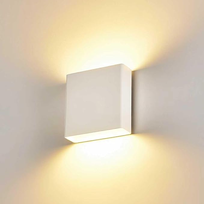 Indoor Outdoor Up and Down Wall Sconce, 5%-100% Dimmable 18W, 5 Color Temperature Selectable (2700K-5000K), Modern Lighting for Living Room/Porch, CRI90+, 120-277V, ETL FCC Certified