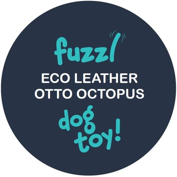 Eco Leather Otto Octopus Natural and Tough Dog Toys - Long Lasting Chew Toys for Aggressive Chewers - Strong Dog Toy for Dogs and Puppy