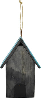 Bird House for Outside Hanging Rustic Wood Bird House Outdoor Garden Patio Hand Painted Decorative Birdhouse for Finch Bluebirds Sparrows Chickadees Cardinal (Butterfly)