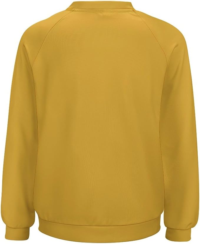 Womens Long Sleeve Tops Y2k Japanese Art Print Sweatshirts Fall Pullover for Women Crewneck Vintage Shirts Boho Tops