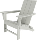 Costaelm Folding Adirondack Chairs, Outdoor Patio Adjustable Lawn Chairs, Weather Resistant Outside Firepit Chairs for Porch, Poolside, Garden, Backyard Deck, Sand