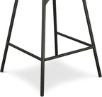 SIMPLIHOME Giselle Counter Stools (Set of 2) - 24 Inch Seat Height Swivel Upholstered Metal Kitchen Stools in Light Grey Polyester Linen, Contemporary Modern Seating with Padded Seat and Backrest
