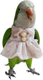 Bird Costume Bird Diaper Flight Suit Parrot Velvet Fleece Skirt Clothes Cosplay Photo Prop for Conure Lovebird Parakeet Cockatiel Macaw Small Animals Apparel (White,Sulphur-Crested Cockatoo)