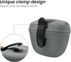 AUDWUD Silicone Dog Treat Pouch,with Dog Training Clicker,Clip on Portable Training Container,Convenient Magnetic Buckle Closing and Waist Clip