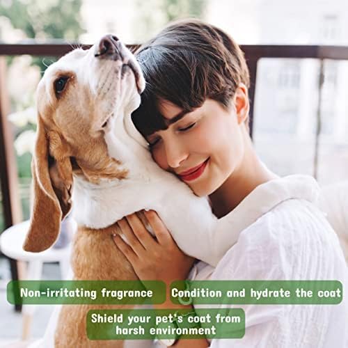 Pet Silk Liquid Silk Serum 4oz, Leave-in Finishing Spray Conditioner & Detangler, Inused with Silk, Vitmain E & Panthenol Designed for a Shiny, Healthy & Moisturized Skin & Coat