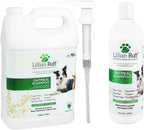 Lillian Ruff Calming Oatmeal Pet Shampoo for Dry Skin & Itch Relief with Aloe & Hydrating Essential Oils - Replenish Moisture & Deodorize -Gentle Dog Shampoo for Normal/Sensitive Skin (Gallon & Pump)
