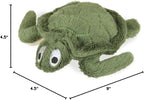 Jeffers Pet Plush Dog Toy with Squeaker, Green Turtle 4.5" - Soft Crinkle Fabric, Safe & Durable, Healthy Fun for Small & Medium Dogs, Interactive Play, Fetch, Tug - Best Gift for Active Games