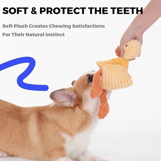 5 Pack Tough Dog Toys Stuffed Squeaky Dog Toys Assortment Value Bundle Dog Squeaky Toys Assortment Puppy Pet Mutt Dog Toy Dog Squeak Toy for Medium Large Dogs