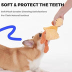 5 Pack Tough Dog Toys Stuffed Squeaky Dog Toys Assortment Value Bundle Dog Squeaky Toys Assortment Puppy Pet Mutt Dog Toy Dog Squeak Toy for Medium Large Dogs