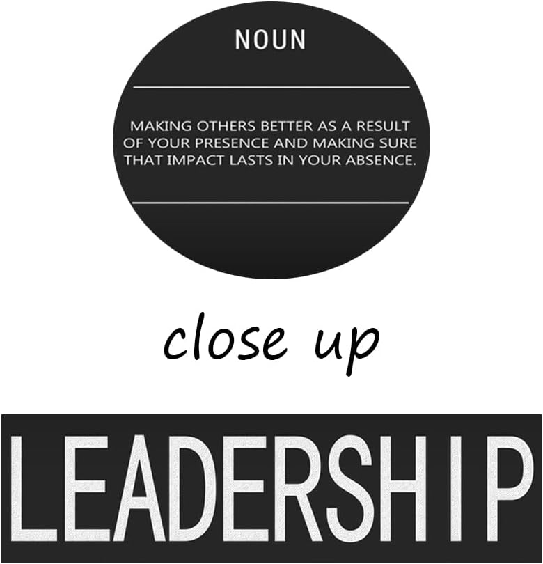 Office Decor Inspirational Wall Art Motivational Posters Prints on Canvas Inspiring Quotes Leadership Noun Inspirational Pictures Artwork Decor for Home Living Room Framed[18" W x 24" H]