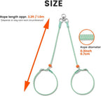 Howgo Double Slip Leash Slip Lead | Dual Dog Lead for 2 Dogs,360° Swivel No Tangle | Dog Training Nylon Leash and Collar | Double Clip Coupler and Splitter | Lightweight Aluminum (Green, 3FT)
