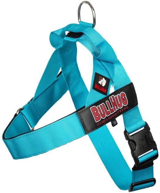 Adjustable Dog Harness– No Pull, No Choke – for English Bulldogs, French Bulldogs, Pugs & Broad-Chested Breeds – Easy, Safe Walks (Teal, Small)