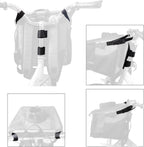 Pet Carrier Bicycle Basket Bag Pet Carrier/Booster Backpack for Dogs and Cats with Big Side Pockets,Comfy & Padded Shoulder Strap,Travel with Your Pet Safety（Titanium）
