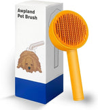 Cat Brush, Gentle Self Cleaning Pet Brush with Release Button for Cats and Dogs, Easy to Remove Loose Hair Daily Grooming Tool During Shedding Season