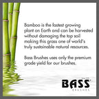 Bass Brushes Small Oval Wire Pet Brush with Bamboo Wood Handle