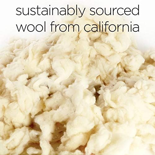 Molly Mutt Sheepy Wool-Filled Crate Pad, GOTS-Certified 100% Organic Cotton Canvas Cover with Soft 100% Natural Wool Insert, Ideal for Dog Bed or Kennel, Rough Gem, 54" x 37" x 2.5"