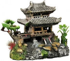SLOCME Resin Castle Decorations, Multicolor Aquarium Sculpture - Eco-Friendly Fish Tank Castle Ornaments