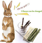 150g 3 Types of Combined Chew Toys Molar Sticks Sweet Bamboo Apple Branch Timothy Grass for Pets Chinchilla Squirrel Gerbil Hamster Squirrel Guinea Pigs