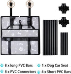 Dog Car Seats for Small and Medium Dogs,Portable Puppy/Pet Car Booster Seat with Clip-On Leash and Mesh Window for Pet Up to 20 lbs