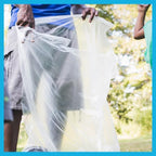 Clear Trash Bags,40-45 Gallon Trash Bags, 40" x 48", 250 Count, 16 Micron, High Density, Ideal for Janitors, Facility Managers, Industrial, Recycling