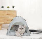 Cat Tent – Lightweight & Breathable Waterproof Shelter Designed for Indoor/Outdoor Adventures, Giving Your pet Safe Outdoor Exploration Joy. (Slate Gray, 13.8×13.8 in)