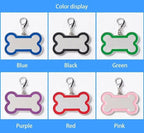 Personalized Dog ID Tags - Laser Engraved, Bone-Shaped, Large: Orange