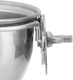 Stainless Steel Parrot Food Water COOP Cup Bird Feeding Dish Feeder CLAMP Holder for Birds (7.5CM)