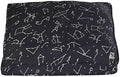 Molly Mutt Sheepy Wool Crate Mat - 100% Cotton Canvas Cover with Temperature-Regulating 100% Natural Wool-Filled Insert Dog Bed - Soft & Supportive Wool-Filled Bed - (36"x24"x2.5", Rocketman)