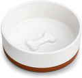 MALACASA Dog Bowls, Ceramic Dog Food and Water Bowls for Small Size Dogs, 1.5 Cups Capacity Pet Bowl for Puppy & Cats (S-1.5 Cups)