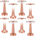 VIHOSE Set of 8 LED Portable Cordless Table Lamp with Touch Sensor 3 Color Stepless Dimming Rechargeable Battery up to 15 Hours Cordless Table Light Wireless Lamp for Nursery(Rose Gold)