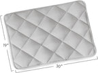 Magik & Kover Dog Crate Pad 2 Pack (30" x 19"), Soft Dog Crate Mat with Anti-Slip Bottom, Machine Washable Kennel Pad, Fits 30 Inch, Grey