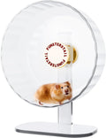 Super Silent Hamster Wheel 8.7 Inch, Magnetic Rat Wheel for Chinchilla, Gerbil, Guinea Pig, Cat, Mouse, Sugar Glider and Dwarf, Syrian Hamster Accessories (Cream White)