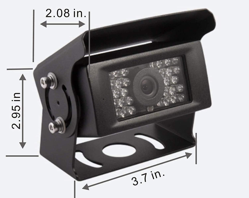 AHD 1080P 7" Wired Reverse Rear View Backup Camera System,Guide line,IP69K Waterproof IR Night Vision Camera, for Tractor/Truck/RV/Excavator/Caravan/Skid Steer/Heavy Equipment