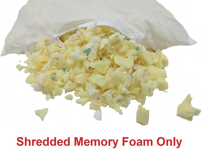 Mattress Grade High Density Shredded Memory Foam Filling Inserts for Pillow Stuffing, Bean Bag Filler, Chair, Sofa, Pet Dog Beds, Cushions, Upholstery and Couch Refill (40 lbs) Made in United States
