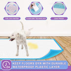IMMCUTE Puppy Pee Pads 22"x23"-80Count | Dog Pee Training Pads Super Absorbent & Leak-Proof | Disposable Pet Piddle and Potty Pads for Puppies | Dogs | Doggie| Cats | Rabbits