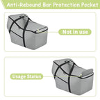 Infant Car Seat Travel Bag - Fits Infant Car Seats with Anti-Rebound Bar Base, Car Seat Airplane Bag for Chicco/Graco/Nuna/Cosco/Britax/Uppababy Baby Car Seat, Water Dirt Tear Resistant, Grey Upgrade
