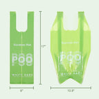 Dog Poop Bags with Handles 15 Rolls, 180 Counts Pine Scented Dog Waste Bags with Dispenser, Leak Proof and Extra Thick, Easy-Tie Pet Poop Bags with Holder for Dogs, Puppies, Cats, Kitten